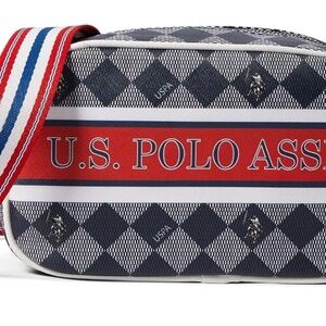 U.S. Polo Assn. Black and Red bag  (047)